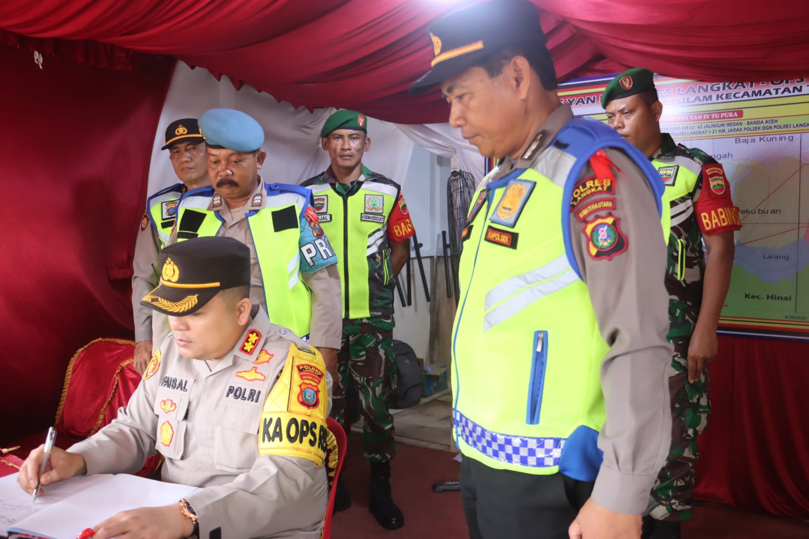 Kapolres Langkat Cek Dan Pantau POS Pelayanan Ops Lilin – 2023