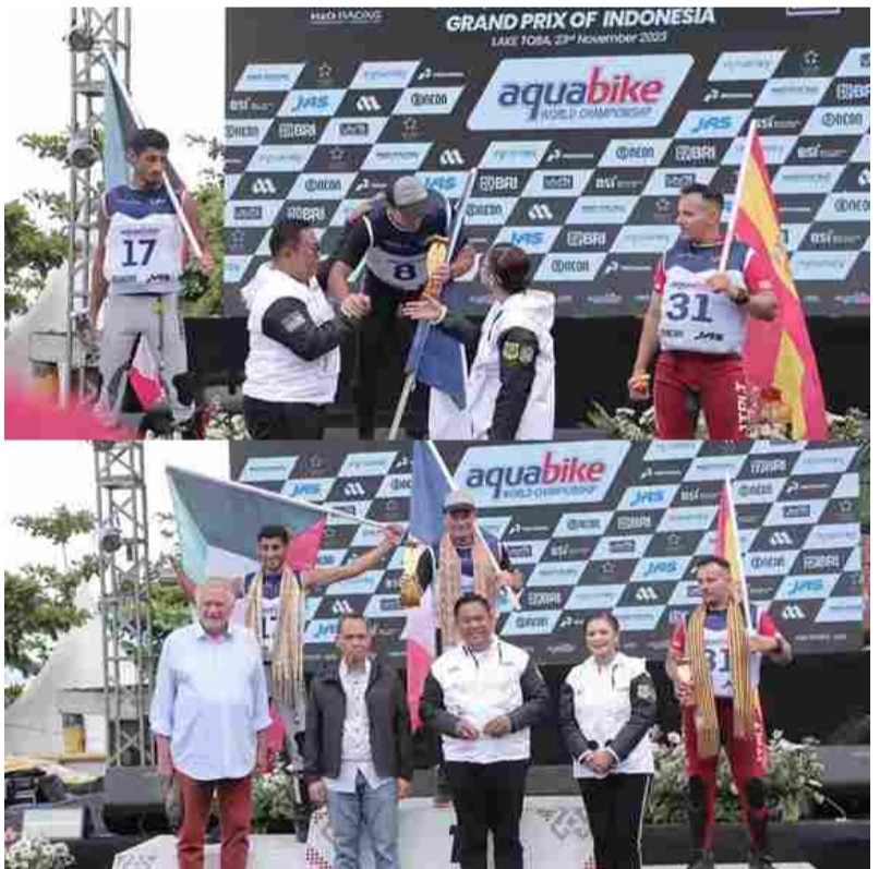 Pastorello, Pembalap Jetski Asal Prancis Juarai Aquabike World Championship 2023 di Silalahi