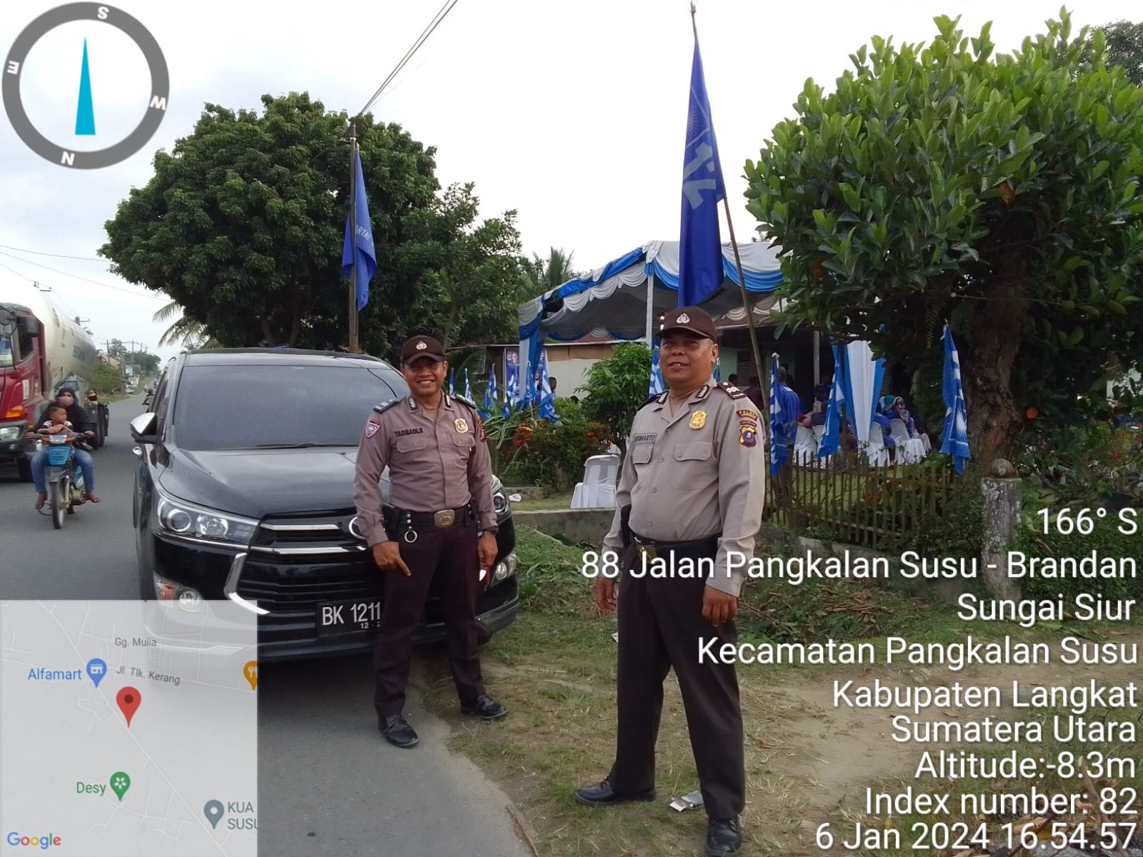 Polres Langkat Mengamankan Giat Kampanye Pemilu 2024