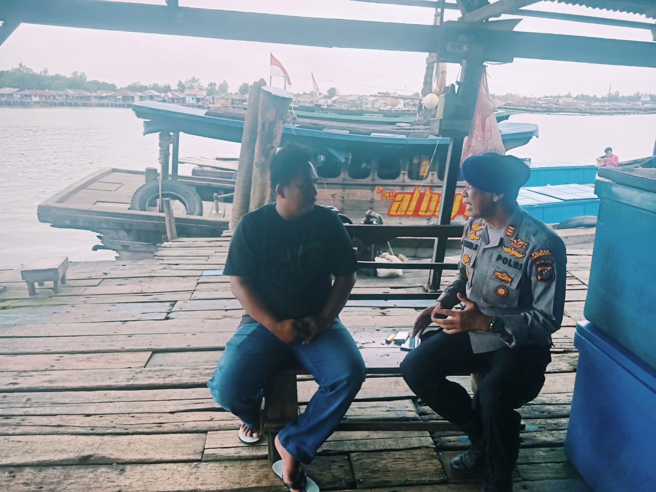 Jajaran Polres Langkat Patroli Pesisir Laut Antisipasi Kedatangan Imigran Gelab Dari Rohingnya
