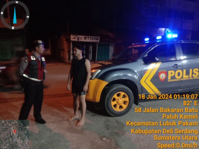 Polresta Deli Serdang Tingkatkan Patroli Blue Light, Cegah Kejahatan Di Malam Hari