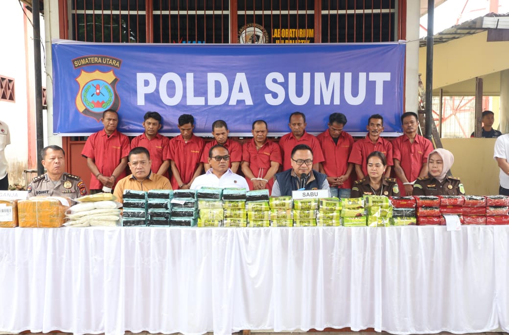 Sepekan, Polda Sumut Tangkap 145 Pelaku Narkoba