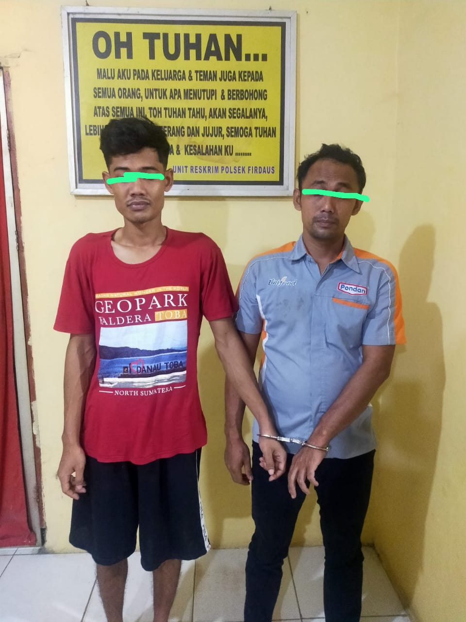 Tim Opsnal Unit Reskrim Polsek Firdaus Polres Sergai Berhasil Ringkus Dua Pria Terduga Pengedar Narkoba