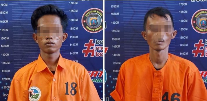 Tim Opsnal Satnarkoba Polres Sergai Membekuk 2 Pria Diduga Kurir Sabu