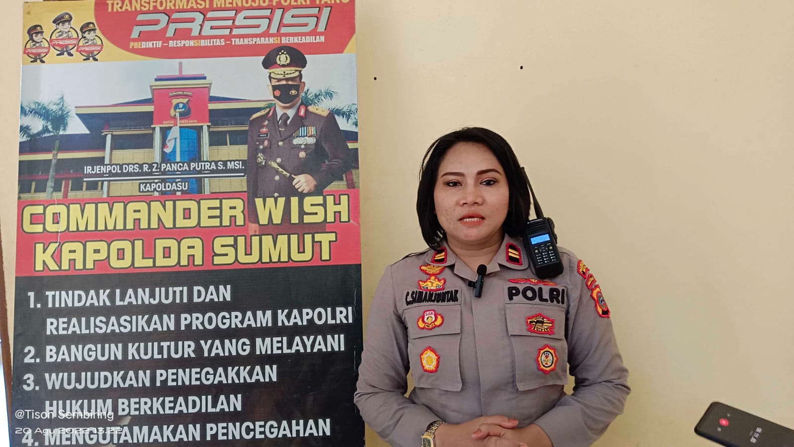 Iptu Christin Simanjuntak ditabrak Sepeda Motor, Saat Pengecekan TPS Pemilu 2024