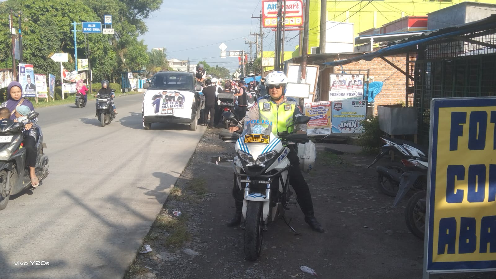 SATGAS OMB POLRES BINJAI CIPTAKAN SUASANA DAMAI DALAM SETIAP PENGAMANAN AKSI KAMPANYE