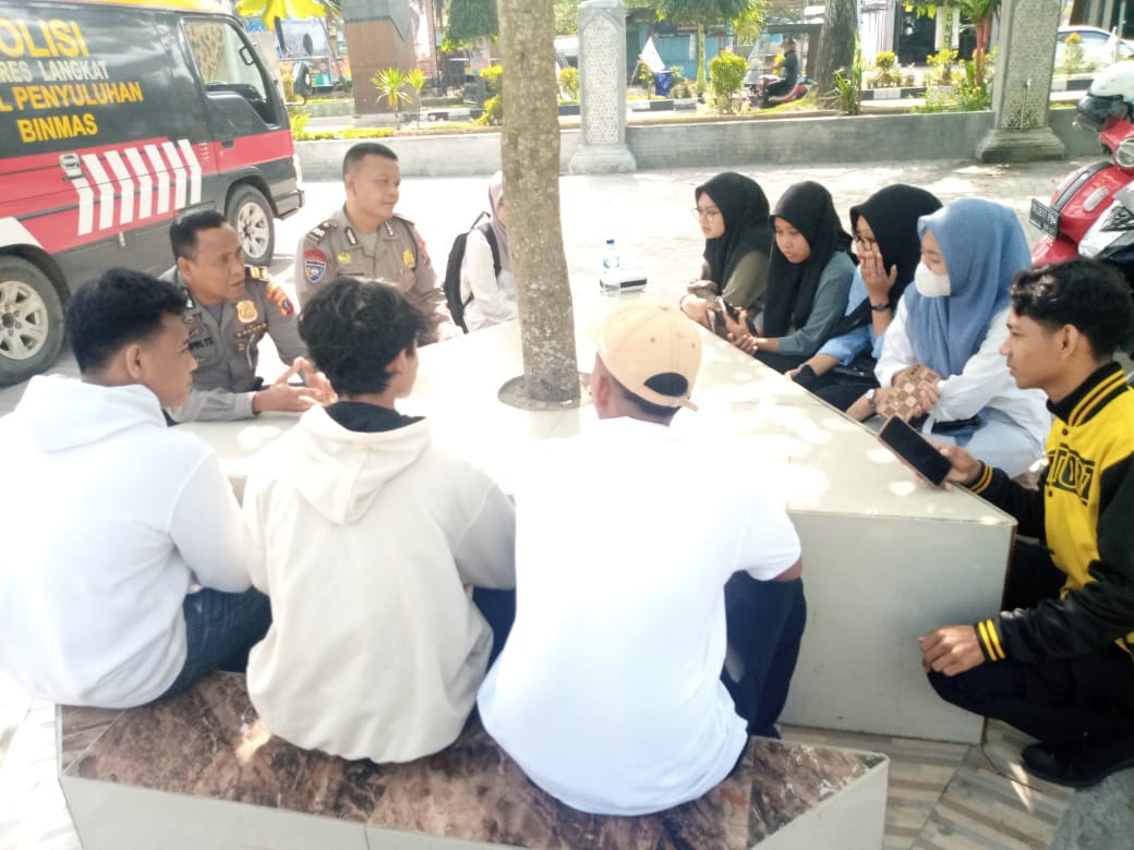 CIPTAKAN PEMILU DAMAI SAT BINMAS POLRES LANGKAT COOLING SYSTEM DI KOTA SETABAT