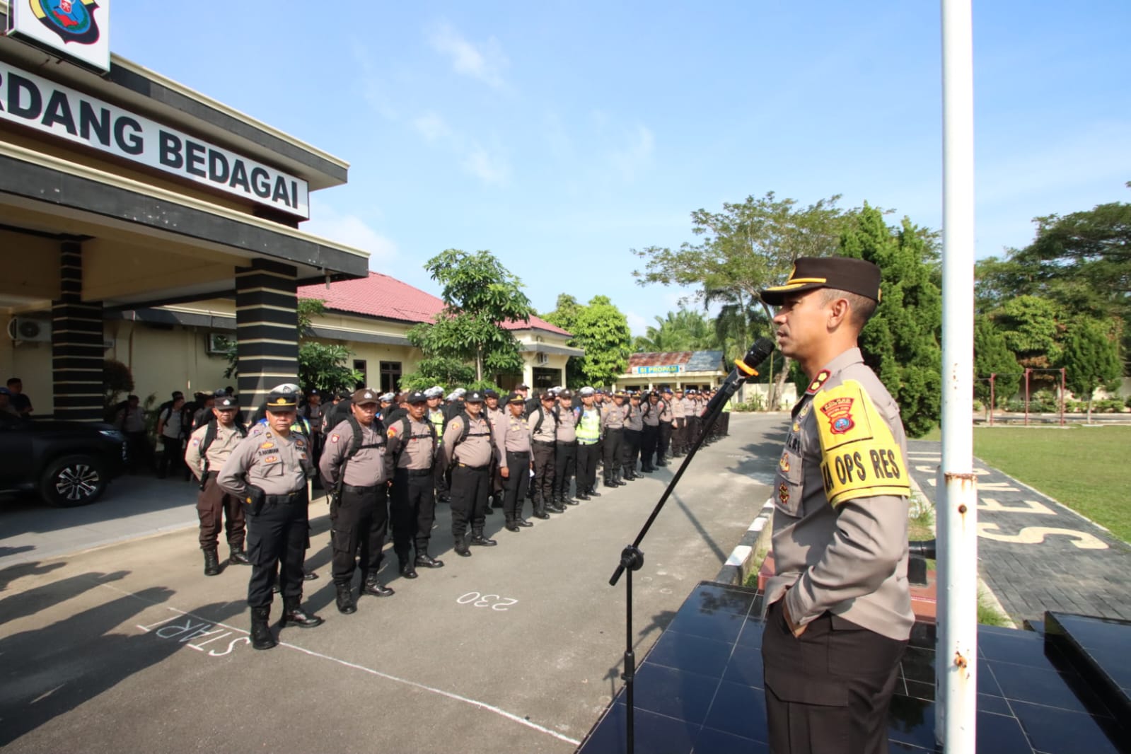 Persiapan Menghadapi Pemilu 2024, Polres Sergai Laksanakan Apel Pemeriksaan Pengamanan PAM Tempat Pemungutan Suara