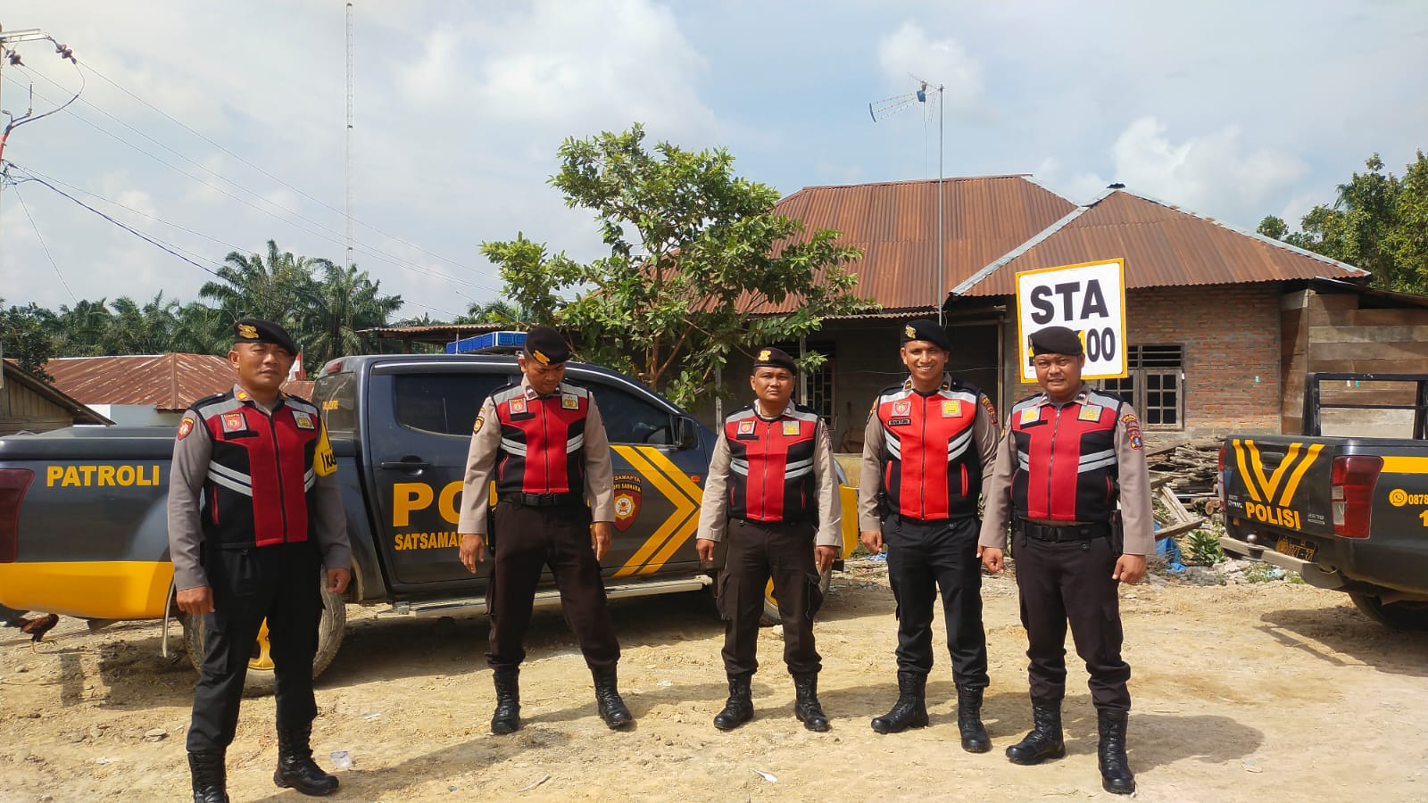 Patroli Dialogis Sat Samapta Polres Langkat Di Kantor KPU Dan Bawaslu