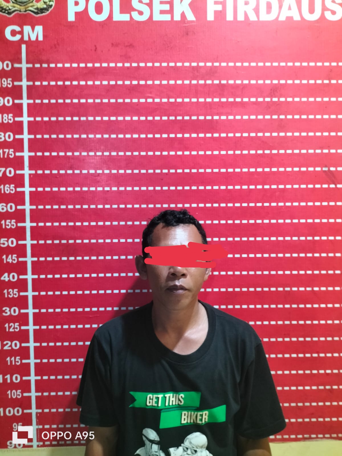 Unit Reskrim Polsek Firdaus Polres Sergai Berhasil Tangkap Pria Terduga Pengedar Sabu