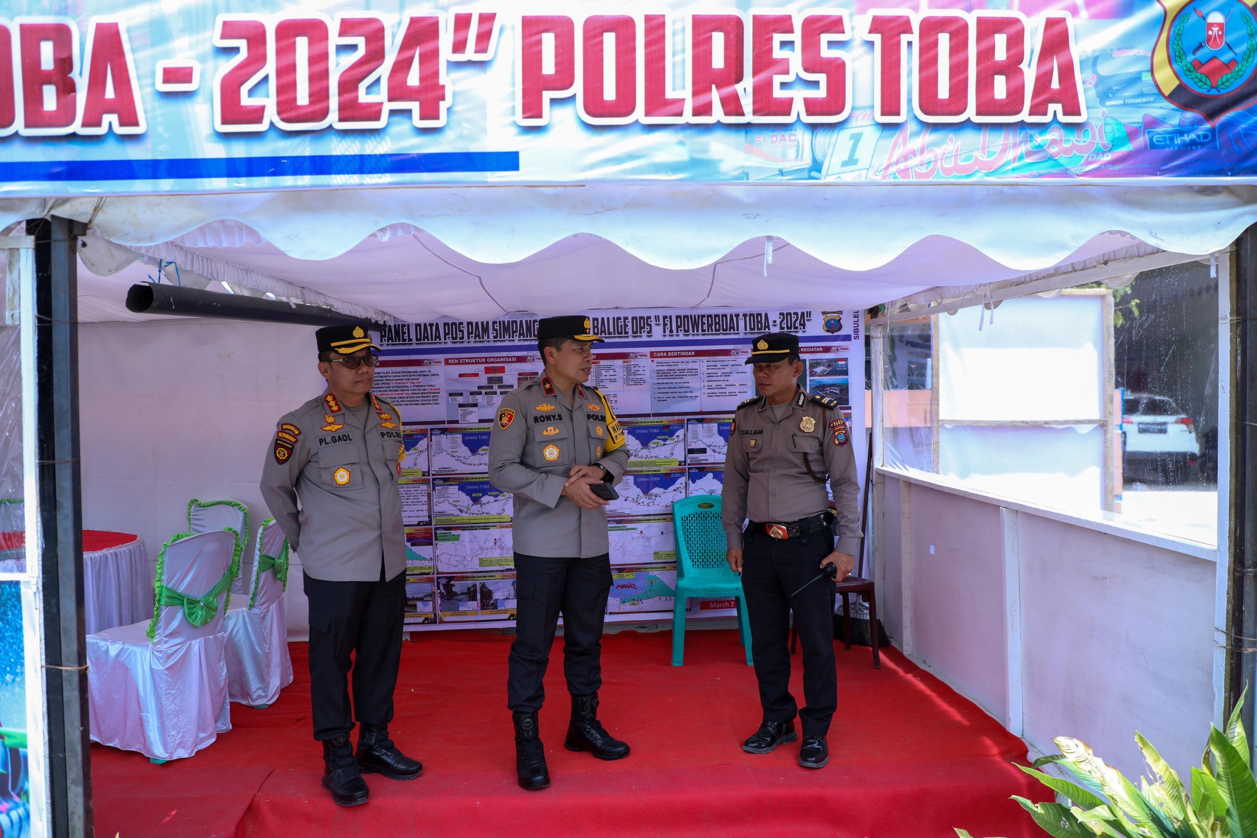 Event F1 Powerboat Danau Toba, Wakapolda Sumut Tinjau Pos Pengamanan