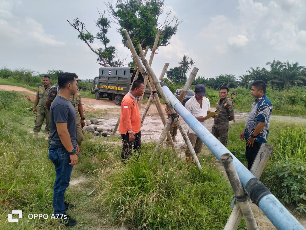Polres Sergai Tindak Tegas Penyedotan Pasir ilegal di Desa Sei Belutu