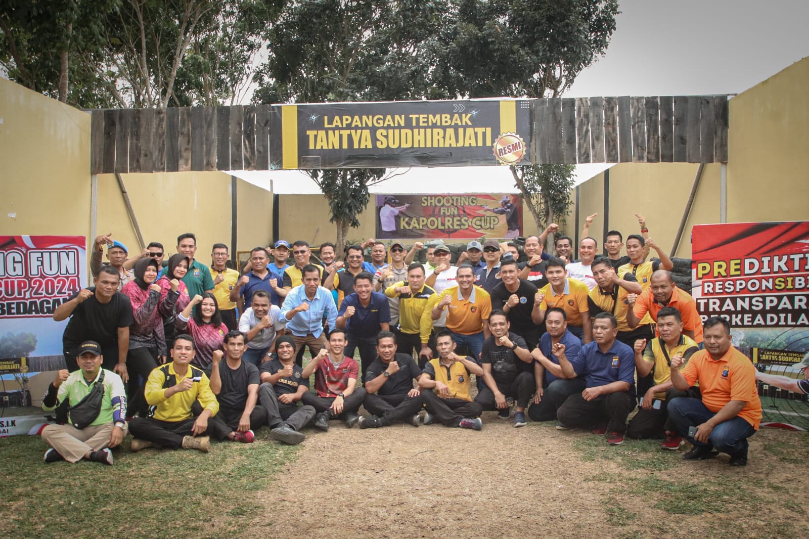 Tim Sat Narkoba Polres Sergai Tampil Juara Pertama Shooting Fun Kapolres Cup