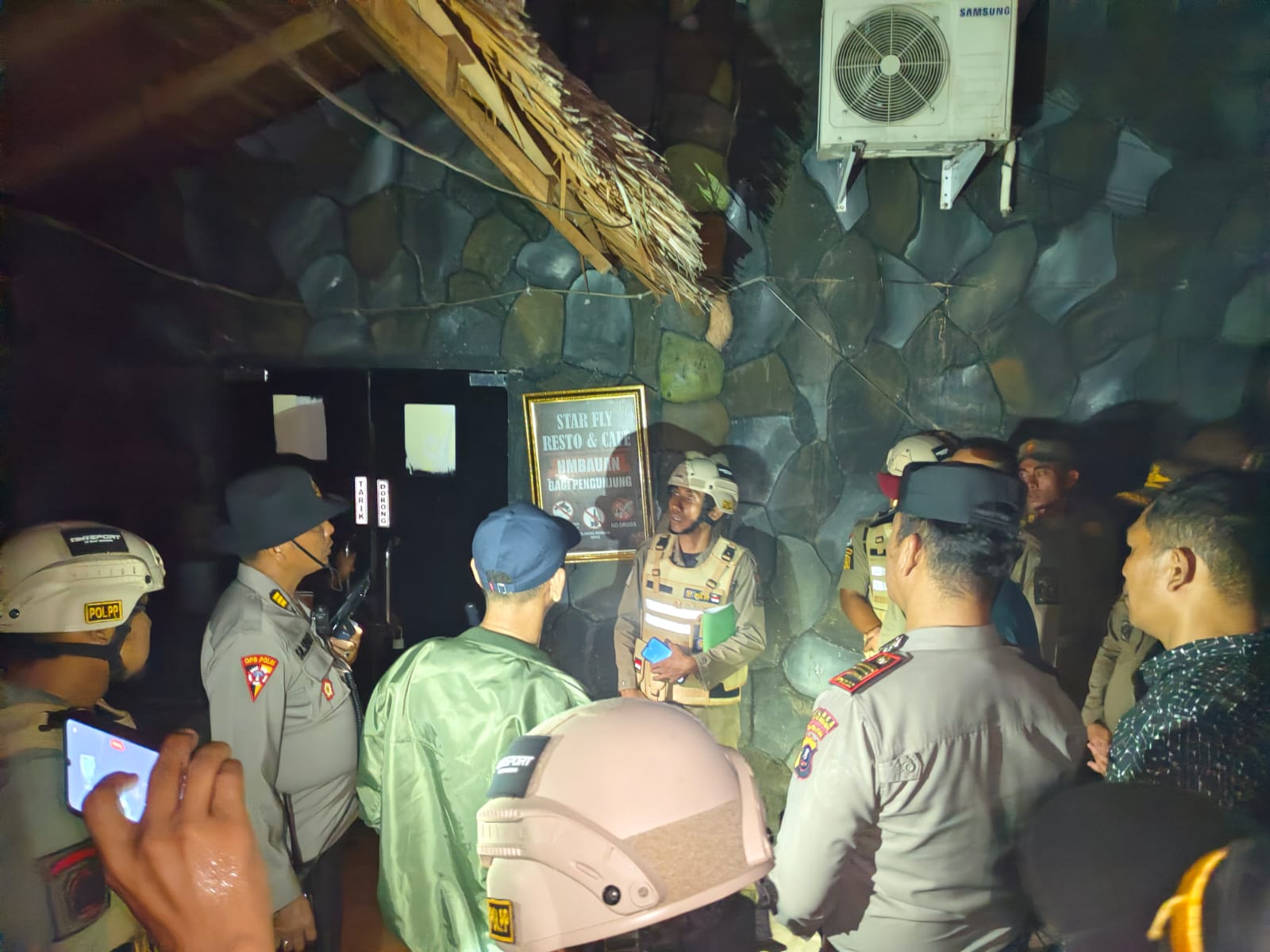 Sambut Bulan Suci Ramadhan, Tim Gabungan Polres Langkat Razia Tempat Hiburan Malam