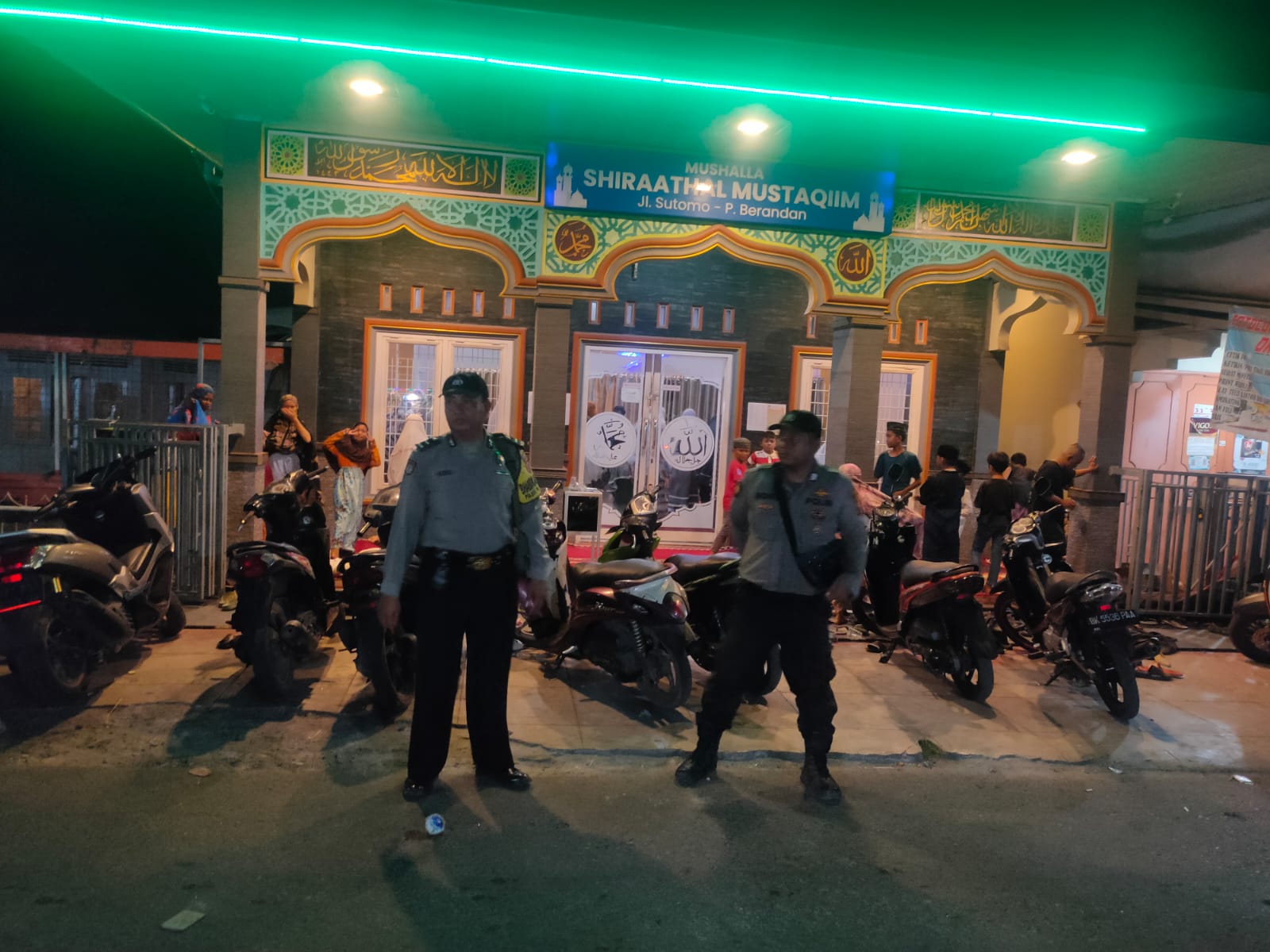 Patroli Sholat Tarawih di Masjid Pkl Brandan: Upaya Polsek Ciptakan Harkamtibmas