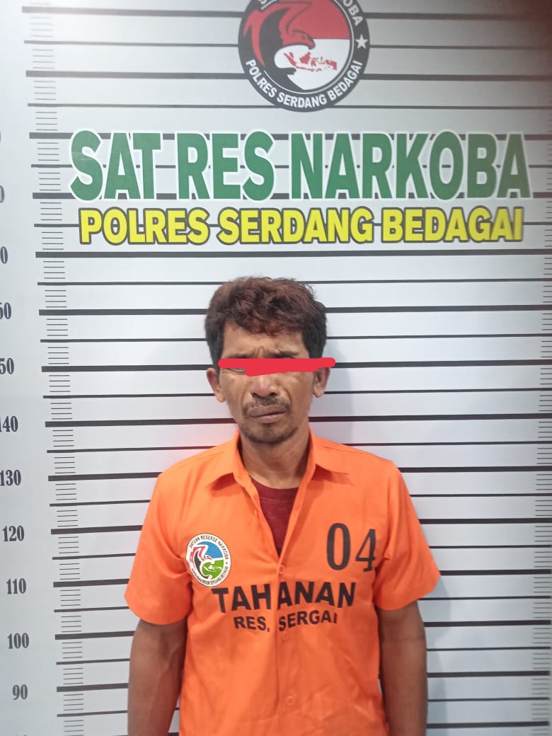 Tim Opsnal Sat Narkoba Polres Sergai Berhasil Ringkus Seorang Residivis Tersangka Pengedar Sabu