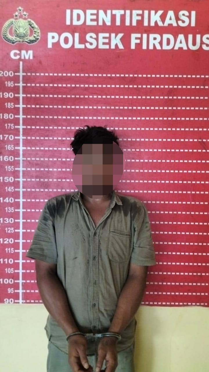 Tim Opsnal Unit Reskrim Polsek Firdaus Polres Sergai Bekuk Pria Terduga Penyalahgunaan Narkotika Jenis Sabu