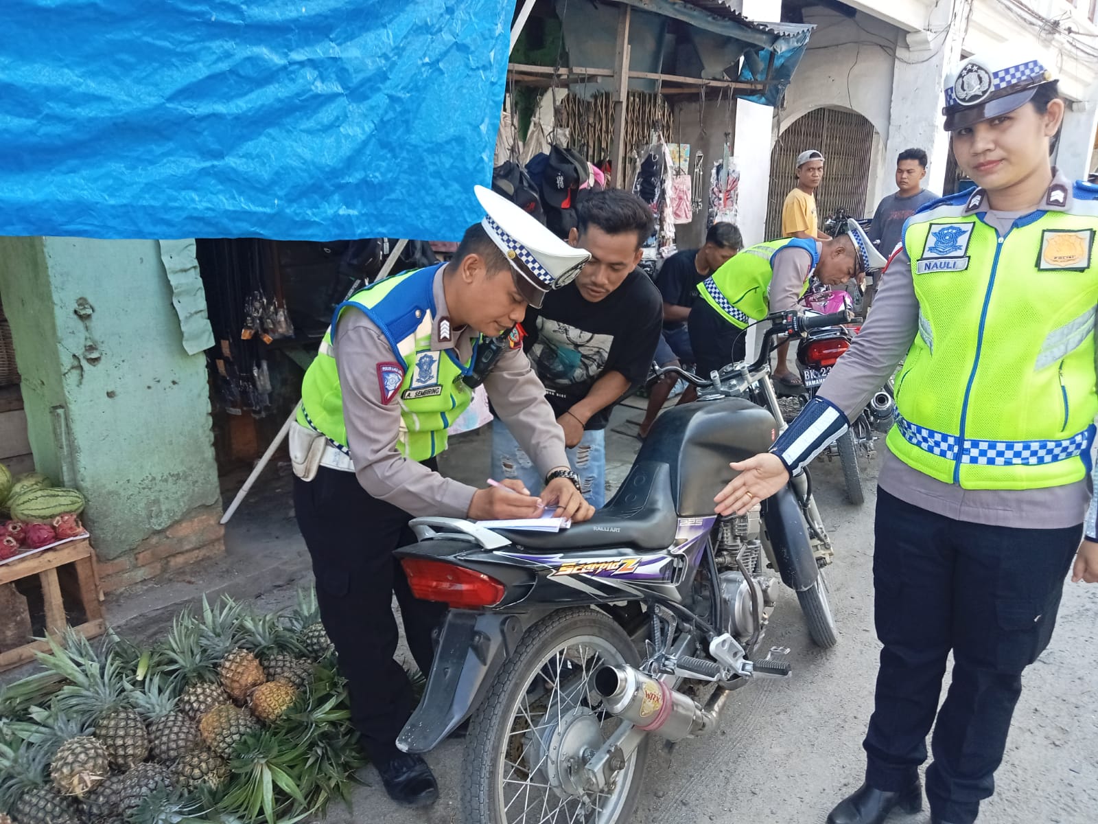 Sat Lantas Polres Sergai Gelar Patroli ” Hunting” Lokasi Rawan Pelanggaran Dan Kecelakaan Lalu Lintas