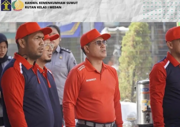 Karutan Kelas I Medan Kumham Sumut Menghadiri Pembukaan Giat POP