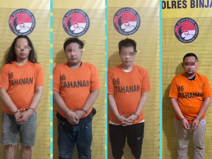 POLRES BINJAI BONGKAR SINDIKAT JARINGAN PENGEDAR NARKOBA DI KOTA BINJAI