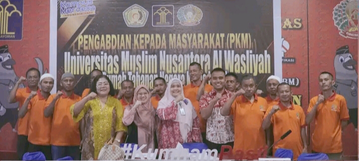 Rutan Kelas I Medan Kumham Sumut Terima Kunjungan Dari Universitas Muslim Nusantara Al-Wasliyah Dalam Giat PKM