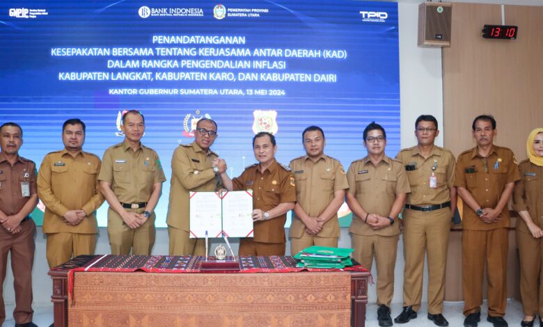 Pemkab Dairi Tandatangani Kesepakatan Kerjasama dengan Tiga Kabupaten 