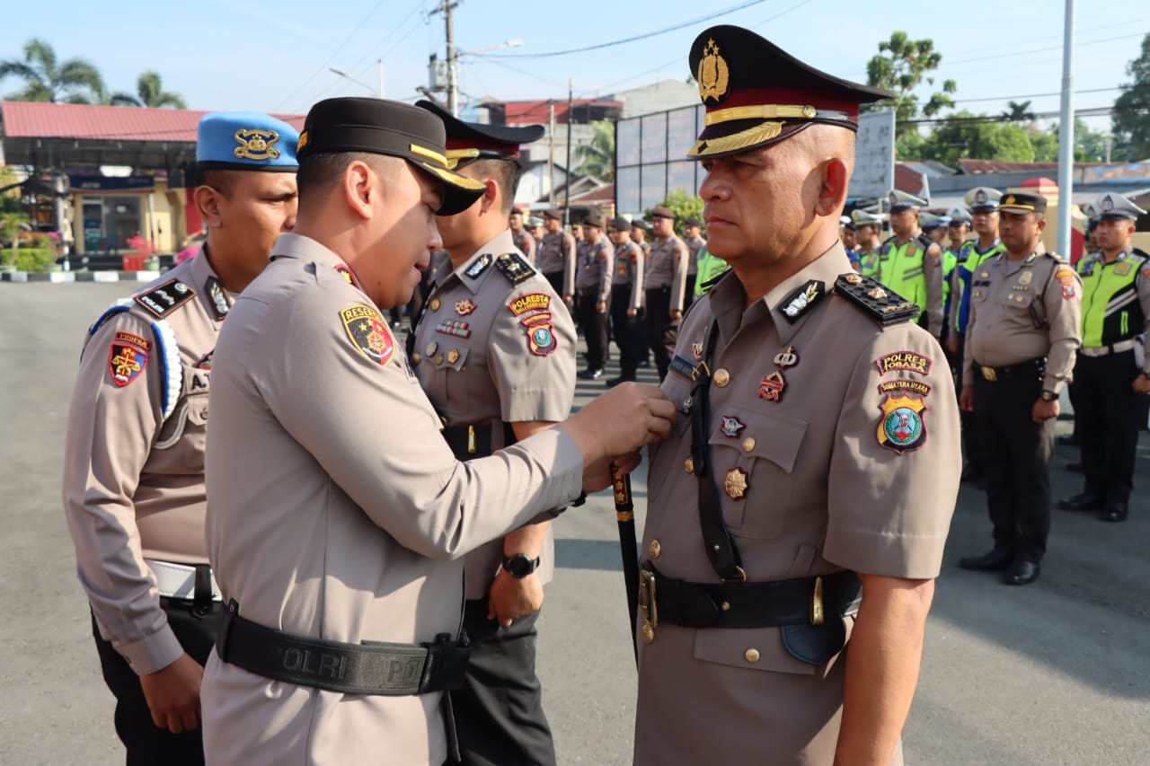 Kapolresta Deli Serdang Pimpin Sertijab Kabag SDM