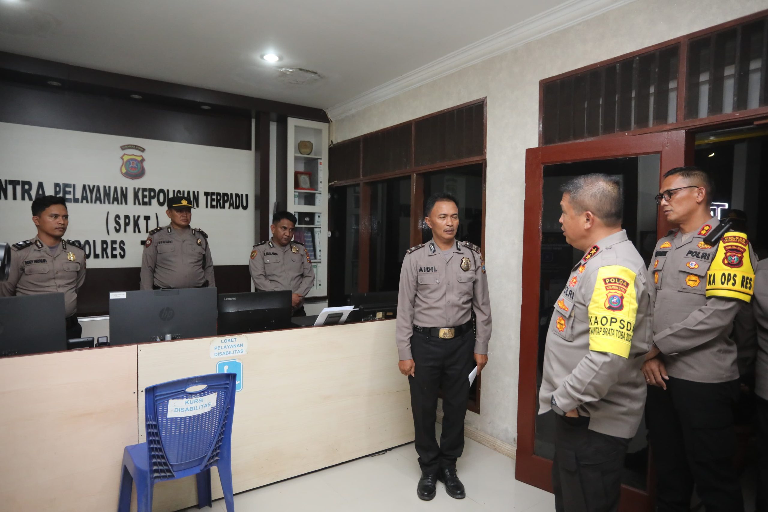 Tinjau SPKT Polres Taput, Kapolda Sumut: Berikan Solusi Dari Setiap Permasalahan Masyarakat Yang Datang
