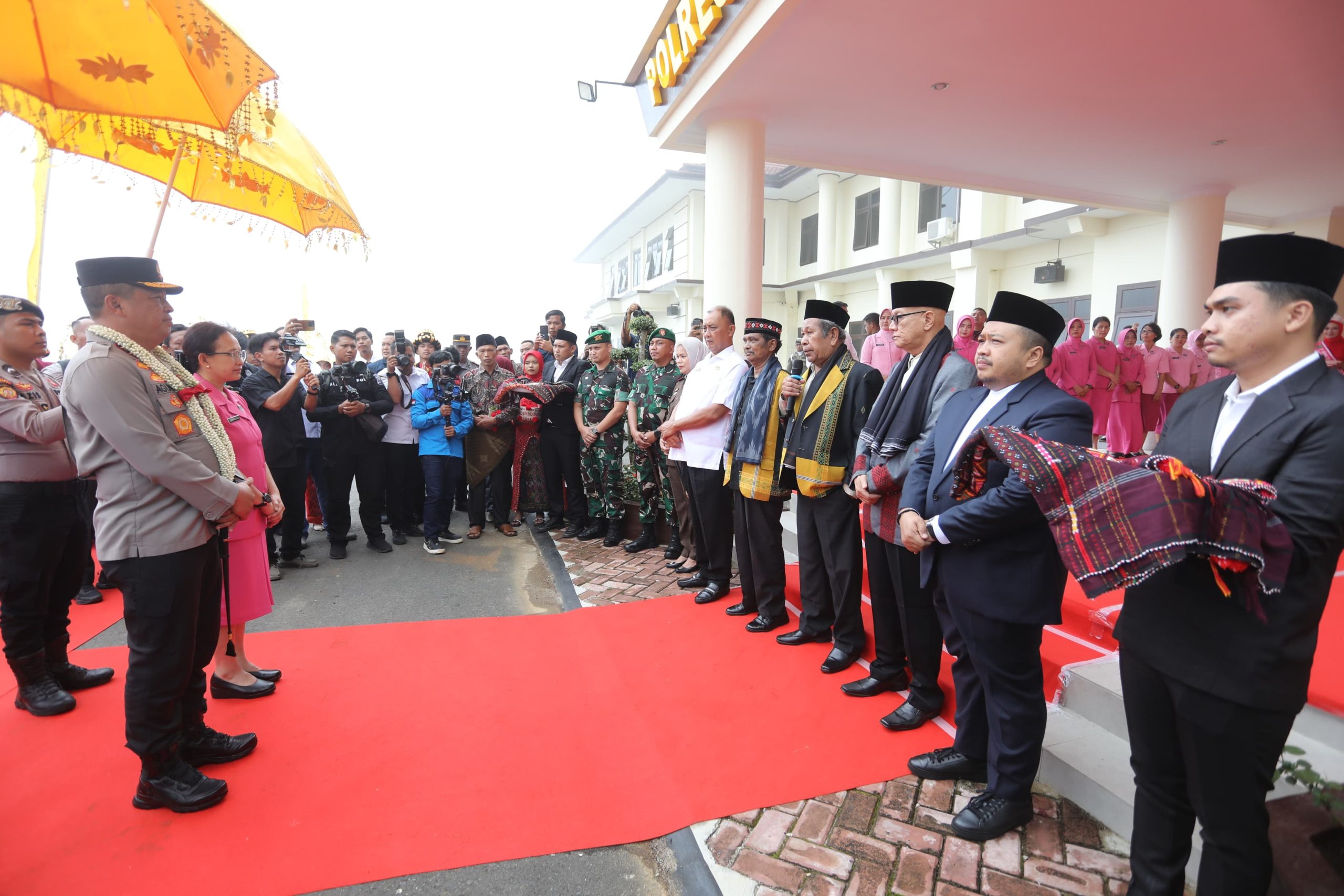 Utamakan Layanan kepada masyarakat! Tegas Kapolda Sumut dalam kunjungannya di Polres Tapsel