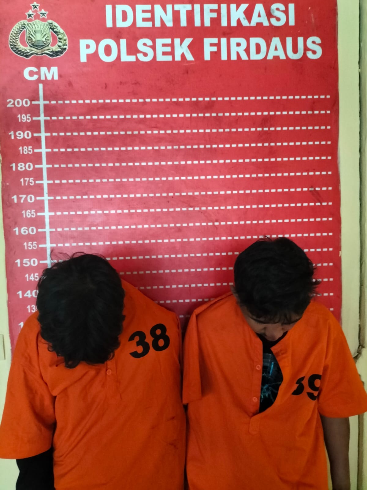 Polsek Firdaus Polres Sergai Berhasil Amankan Dua Pria Terduga Anggota Geng Motor Resahkan Warga