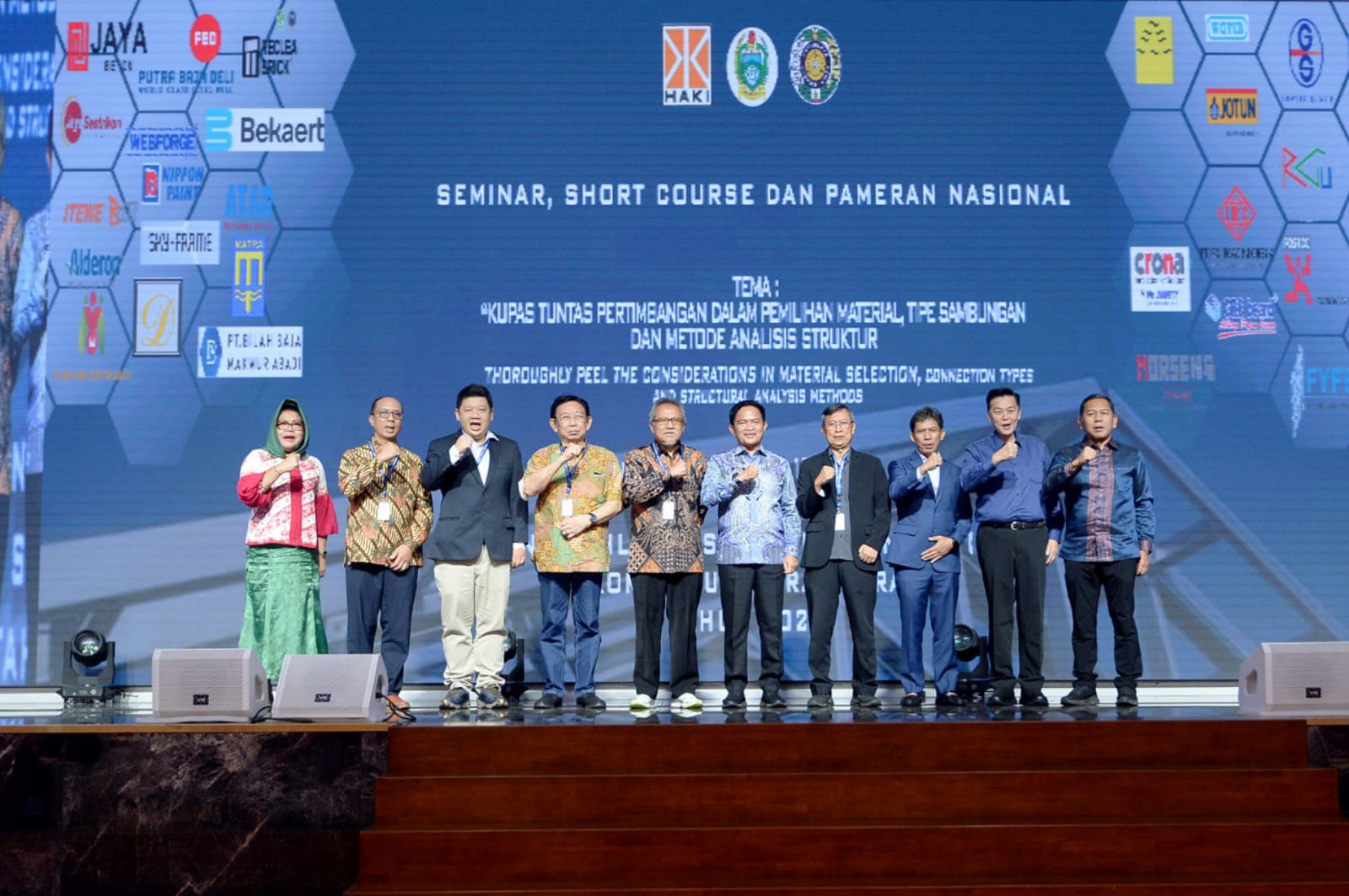 Sukses Dibukanya Seminar Short Course dan Pameran Nasional, Hassanudin : Pembangunan Infrastruktur Dorong Pertumbuhan Ekonomi