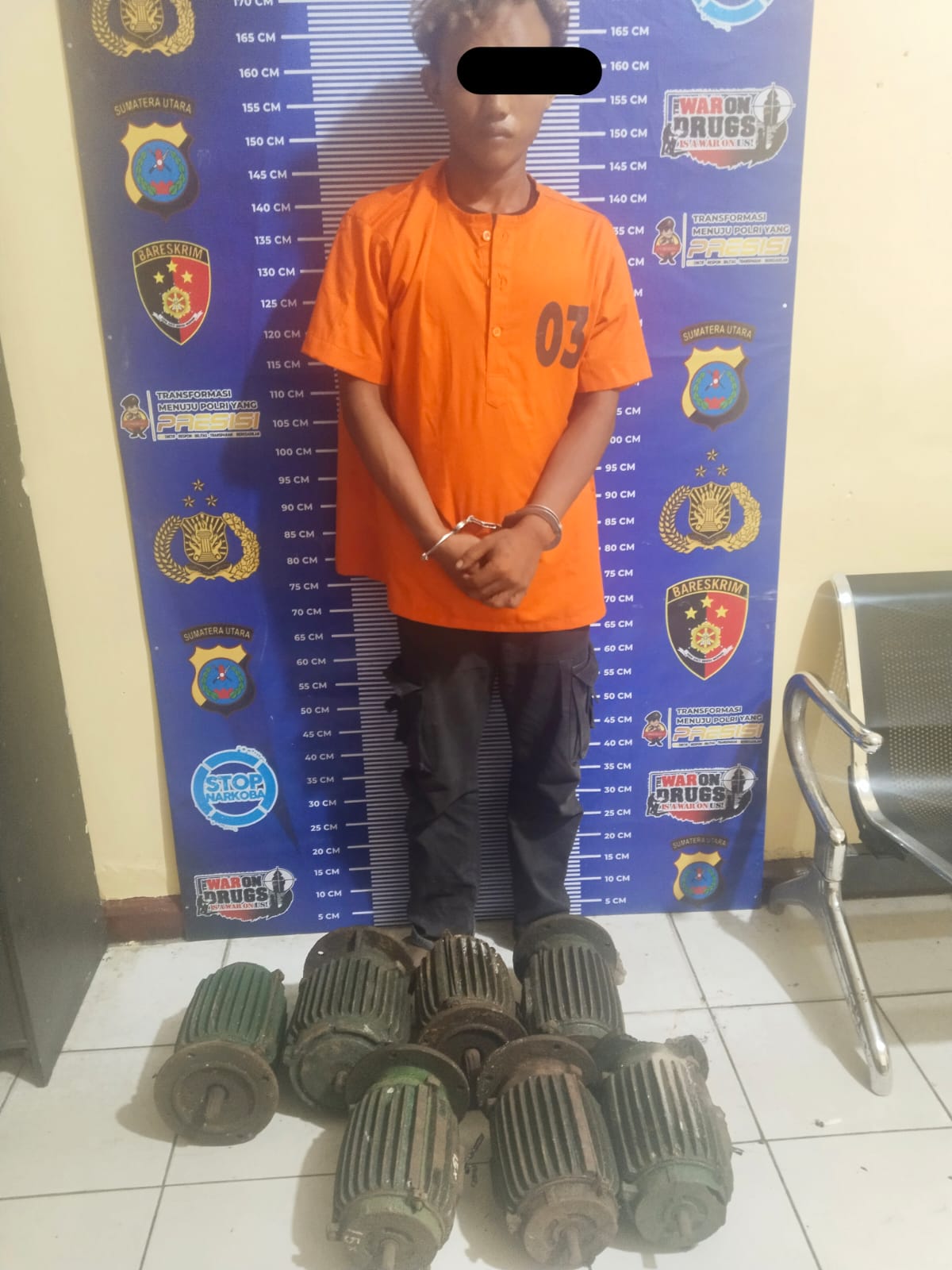 Tim Unit Reskrim Polsek Teluk Mengkudu Polres Sergai Amankan Seorang Pria Terduga Pelaku Pencurian