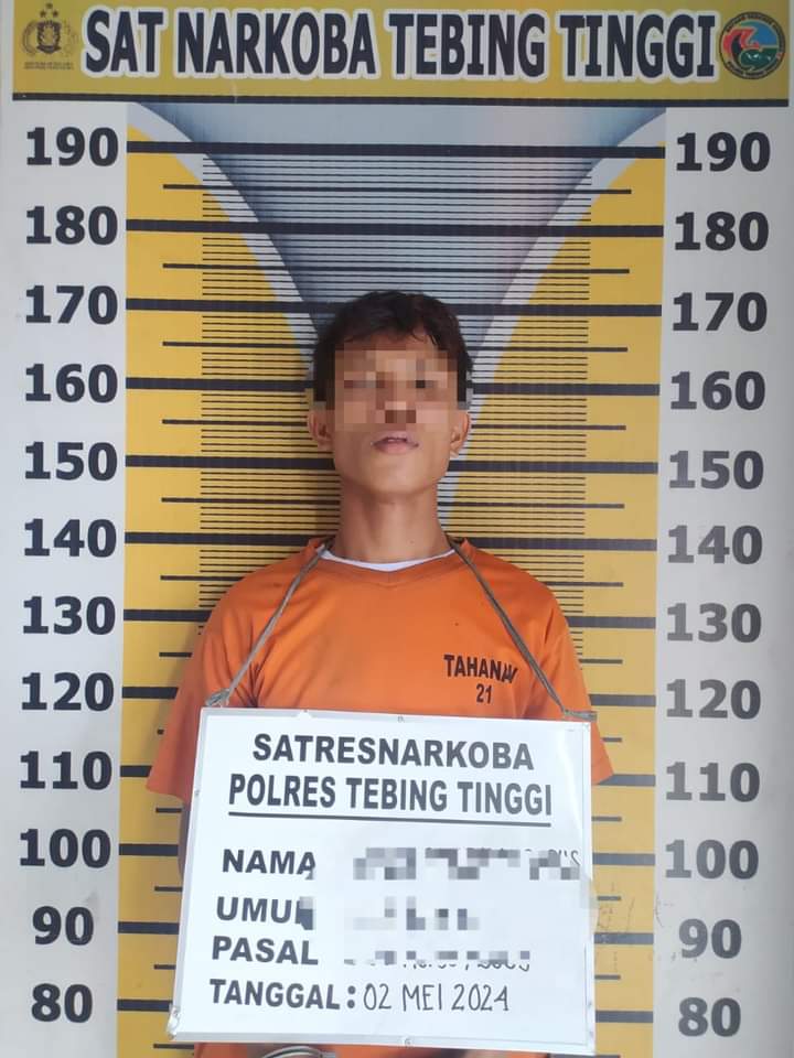 Sat Narkoba Polres Tebing Tinggi Amankan Seorang Pemuda Warga Medan di Rumah Makan.