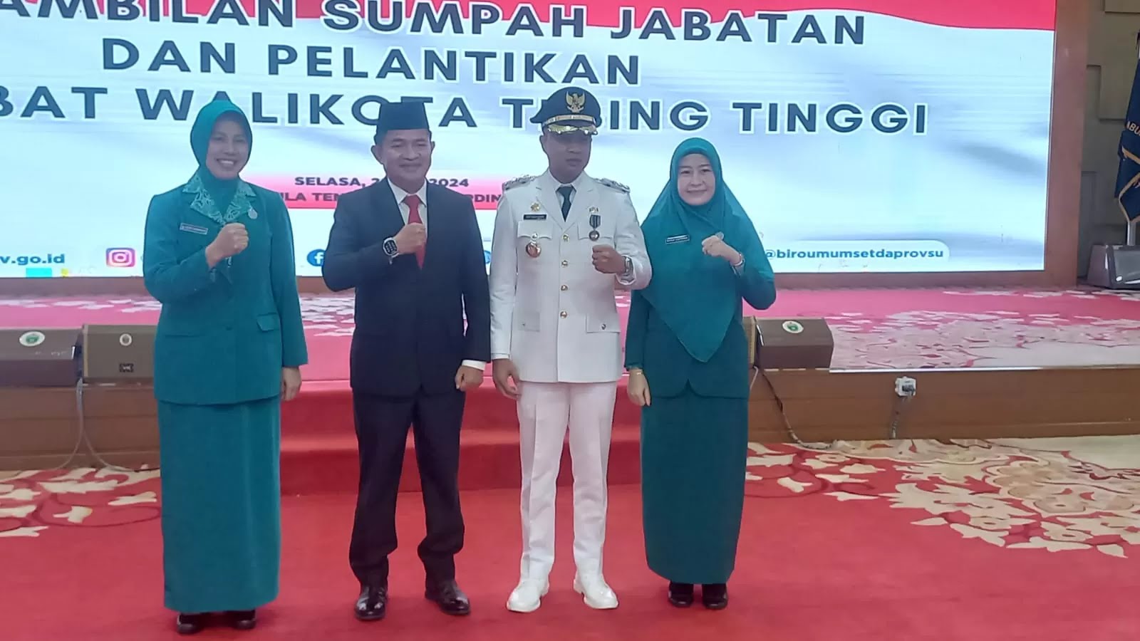DR. Muttaqiem Hasrimi S.STP. M.si. Resmi Dilantik Sebagai PJ. Walikota Tebing Tinggi Sumut Oleh PJ. Gubernur SumuT DR. Hasanuddin .Sip.MM.