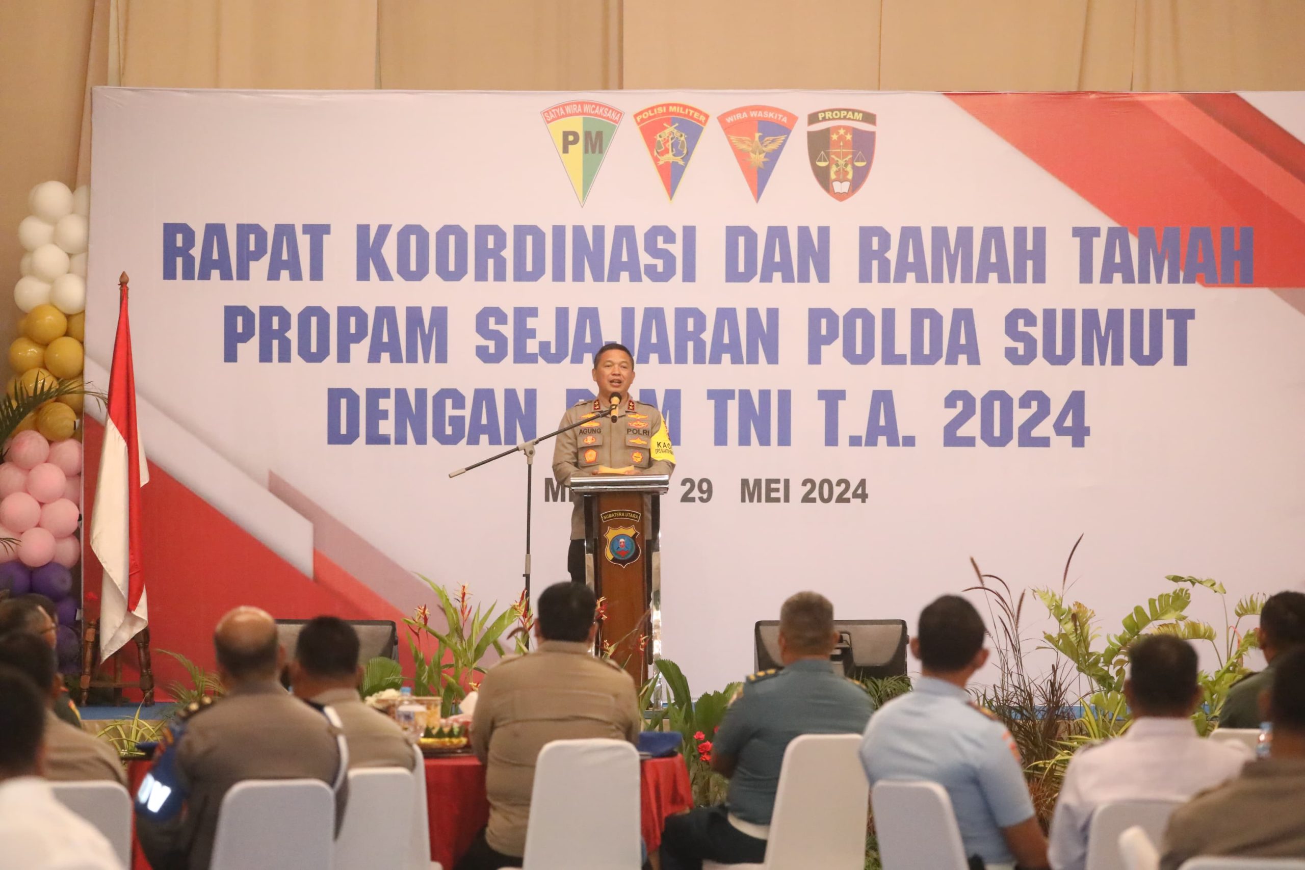 Rakor Propam-POM TNI, Kapolda Sumut Komitmem Tegakkan Disiplin dan Berantas Narkoba