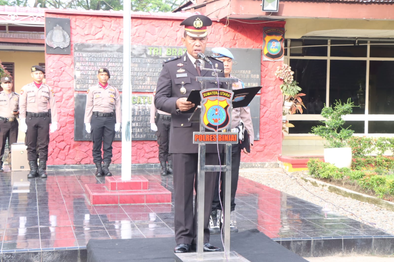 POLRES BINJAI MEMPERINGATI HARI LAHIR PANCASILA TAHUN 2024