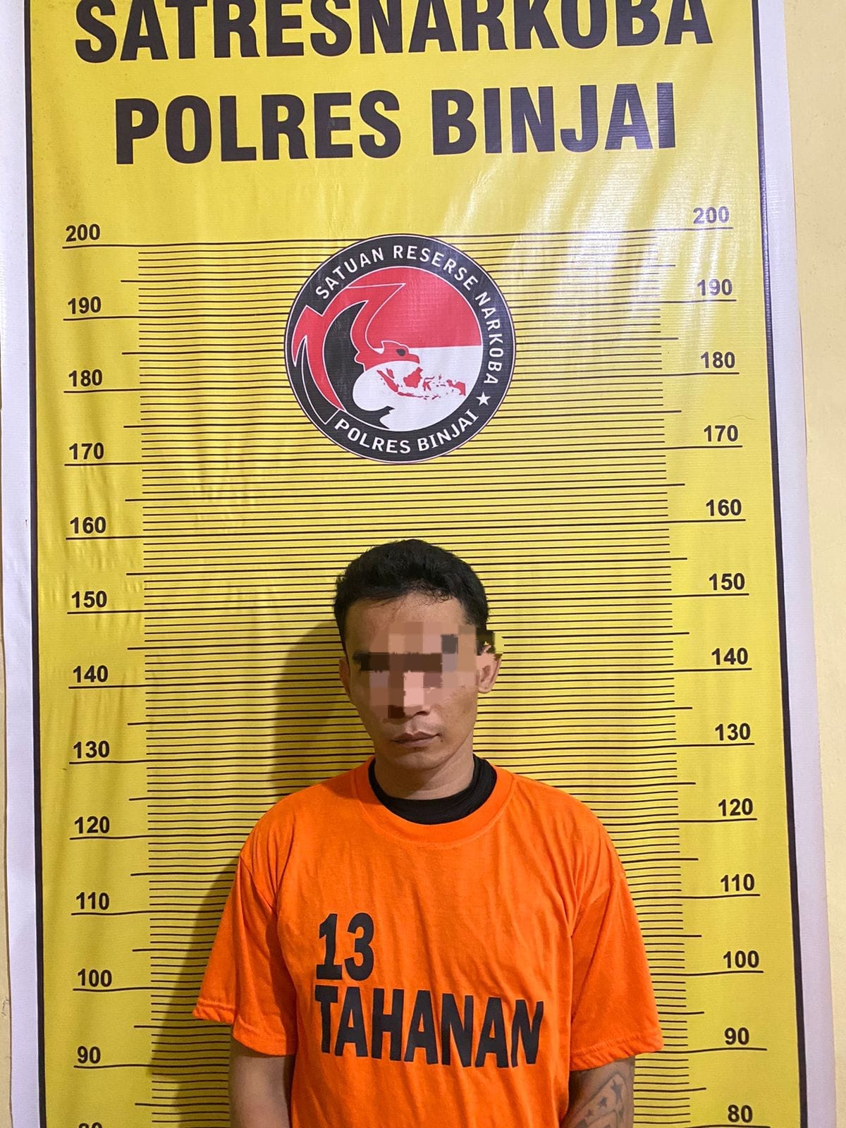 Seorang Pria Ditangkap Sat Narkoba Polres Binjai, Saat Sedang Menunggu Pembeli Barang Dagangannya