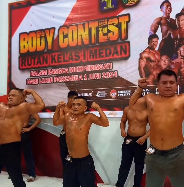 Memeriahkan Peringatan Hari Lahir Pancasila Rutan Kelas I Medan Gelar Lomba Body Contest WB