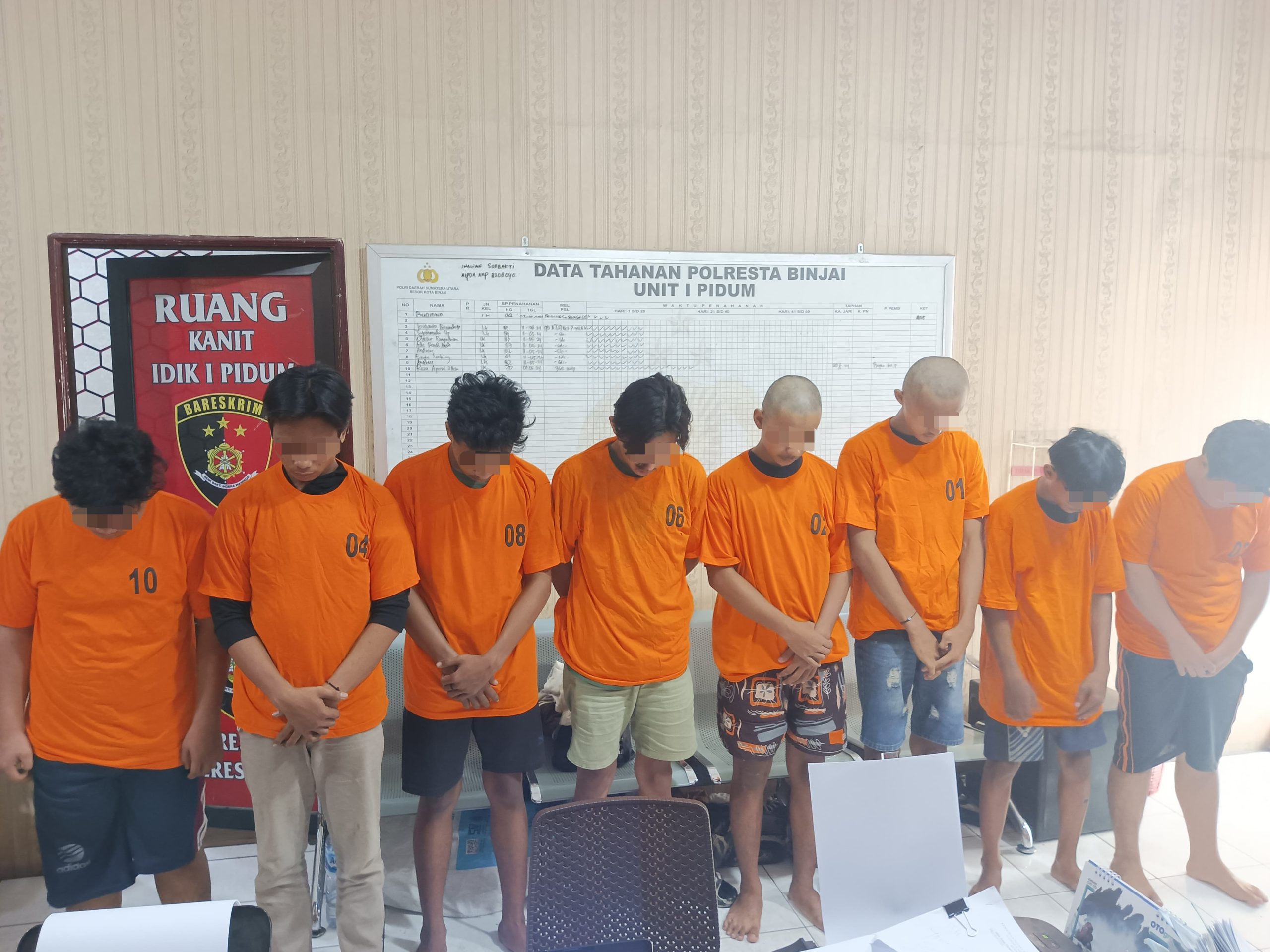 PELAKU BEGAL DI KM. 18 BINJAI TIMUR DI TANGKAP SAT RESKRIM POLRES BINJAI