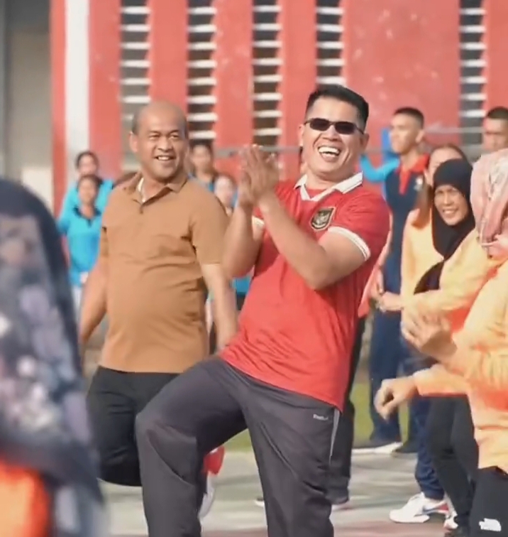 Menjaga Kesehatan Dan Kebugaran, Kakanwil Senam Bersama Jajaran Kanwil Kemenkumham Sumut Laksanakan Giat Senam Sehat