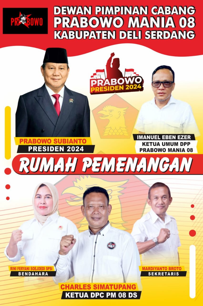 Prabowo Mania 08 DS Dukung Zaki Hamdani Menjadi Wakil Bupati Deli Serdang 2024