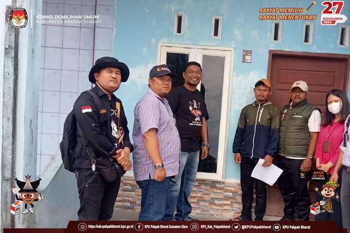 KPU Pakpak Bharat Melaksanakan Monitoring Kegiatan Pencocokan dan Penelitian (Coklit)