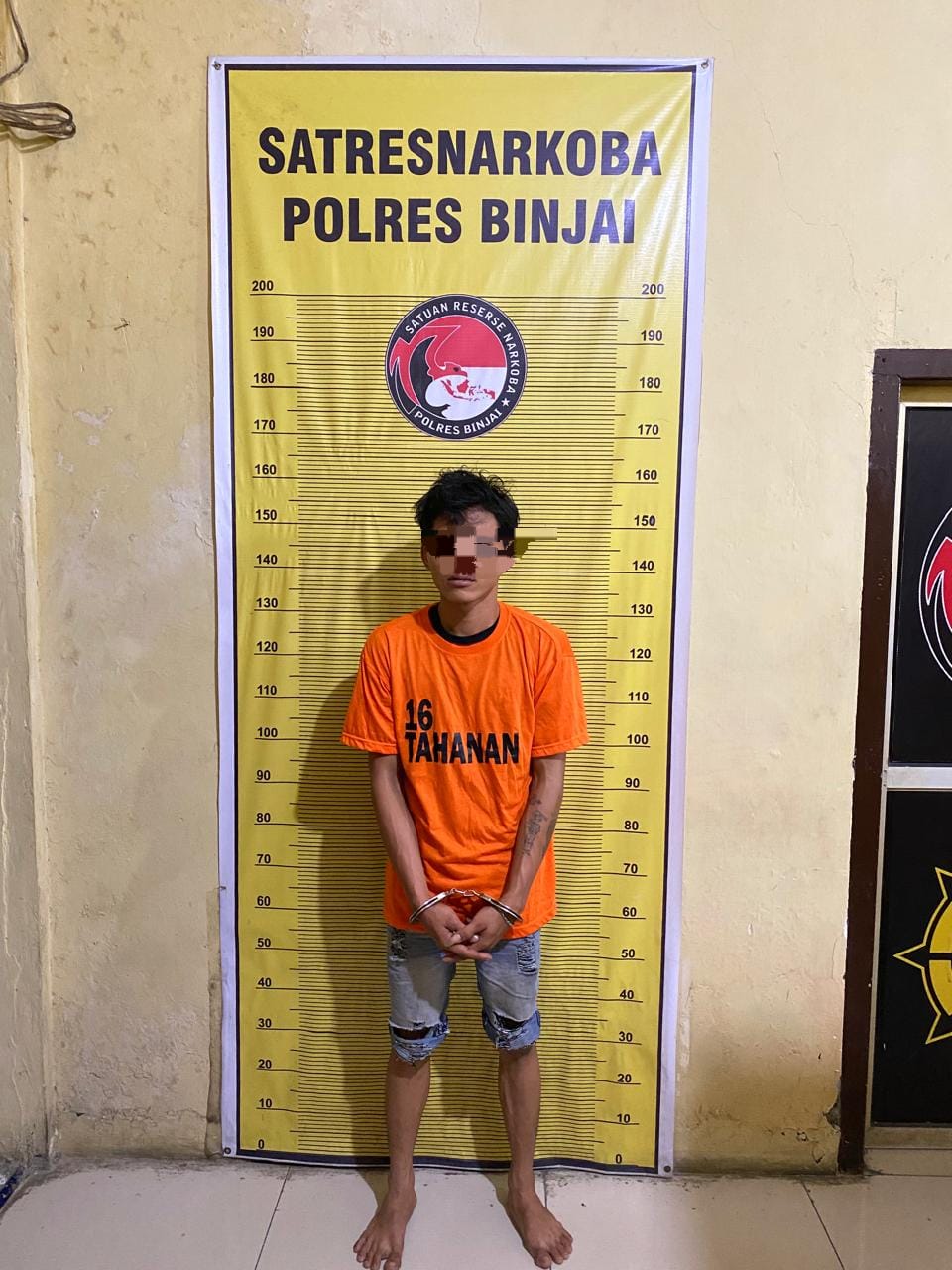 TIGA ORANG PRIA DIDUGA SEBAGAI BANDAR NARKOBA DI TANGKAP POLRES BINJAI