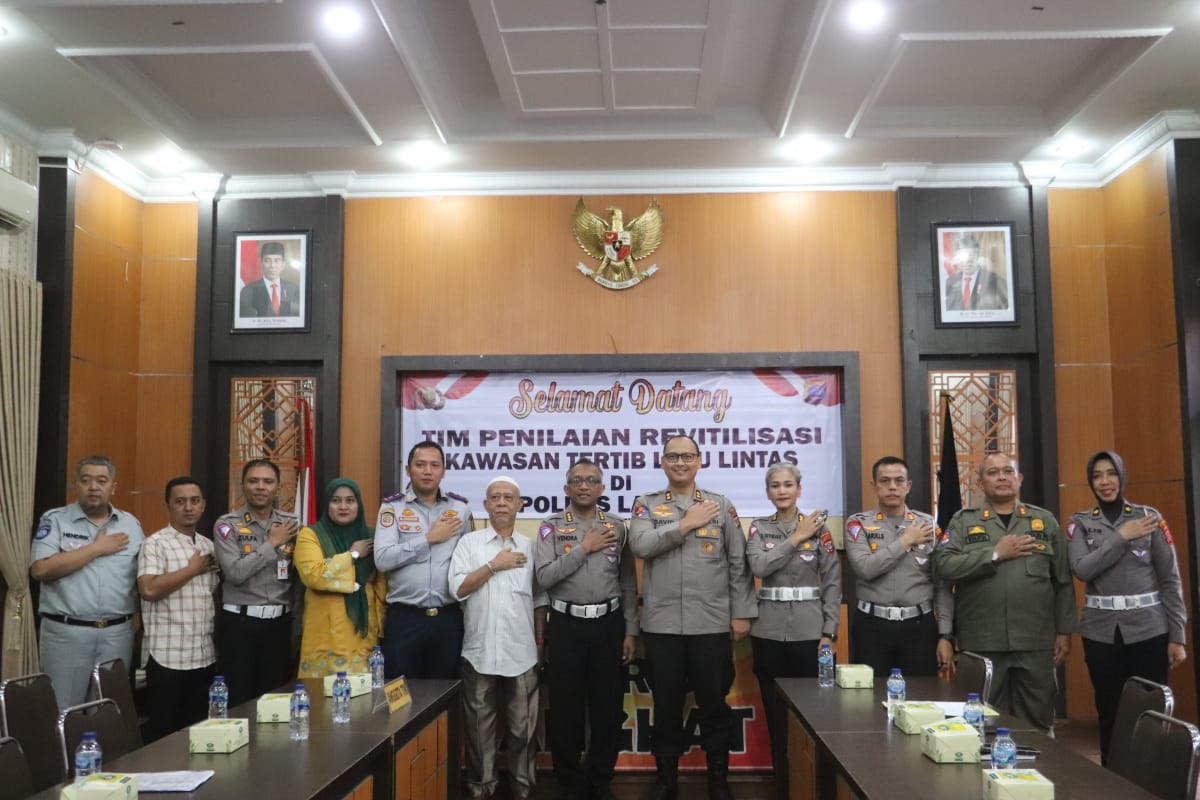 Polres Langkat Ikuti Penilaian Revitalisasi Kawasan Tertib Lalulintas