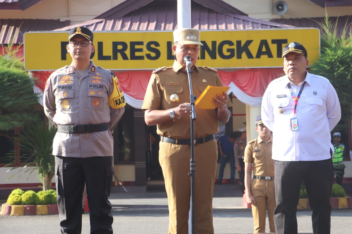 Polres Langkat Gelar Apel Operasi Patuh Toba 2024