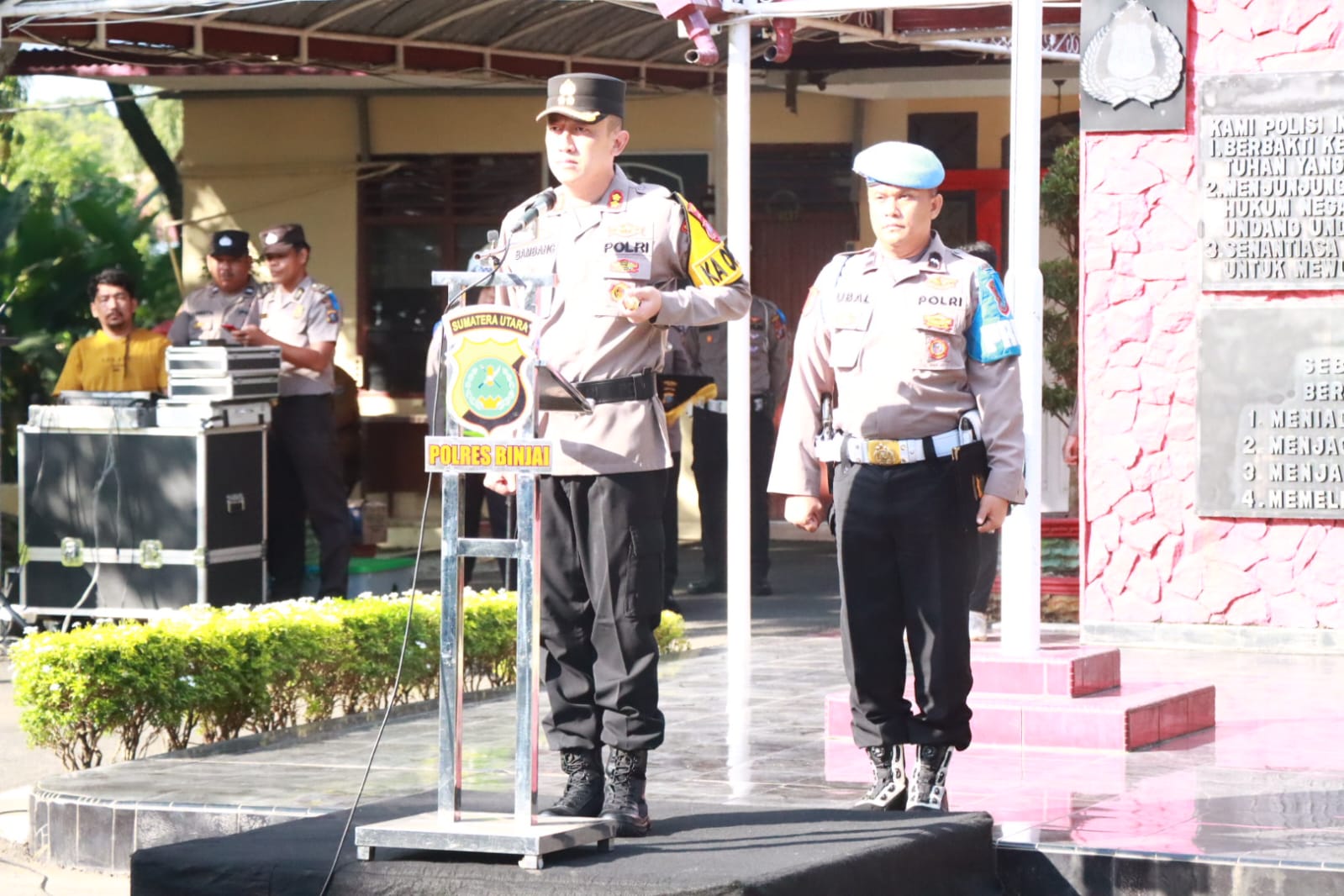 Polres Binjai Bersama Instansi Terkait Laksanakan Apel Gelar Pasukan OPS Patuh Toba – 2024