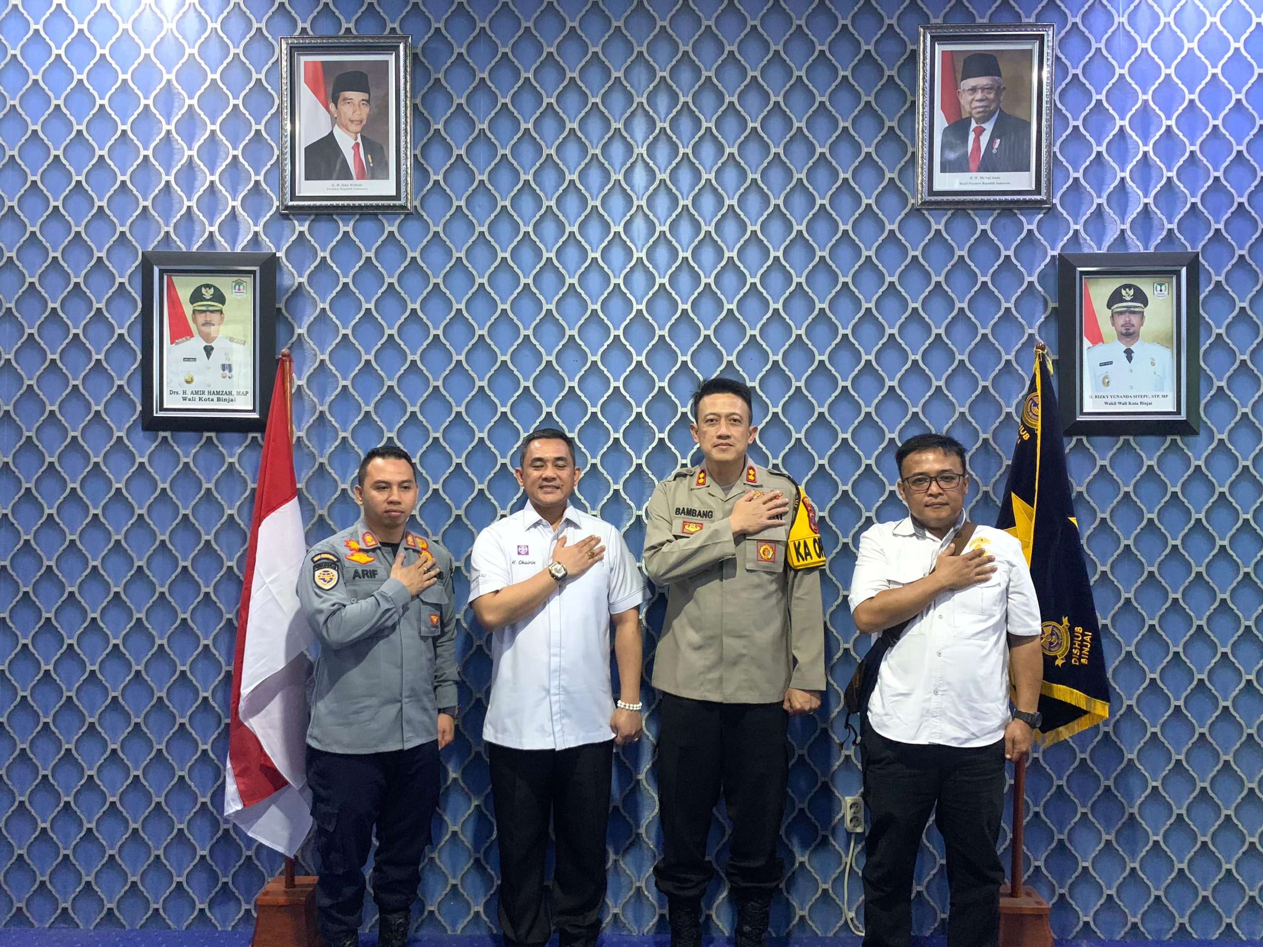 Kapolres Binjai Jumpai Kadishub Binjai Jalin Erat Silaturahmi