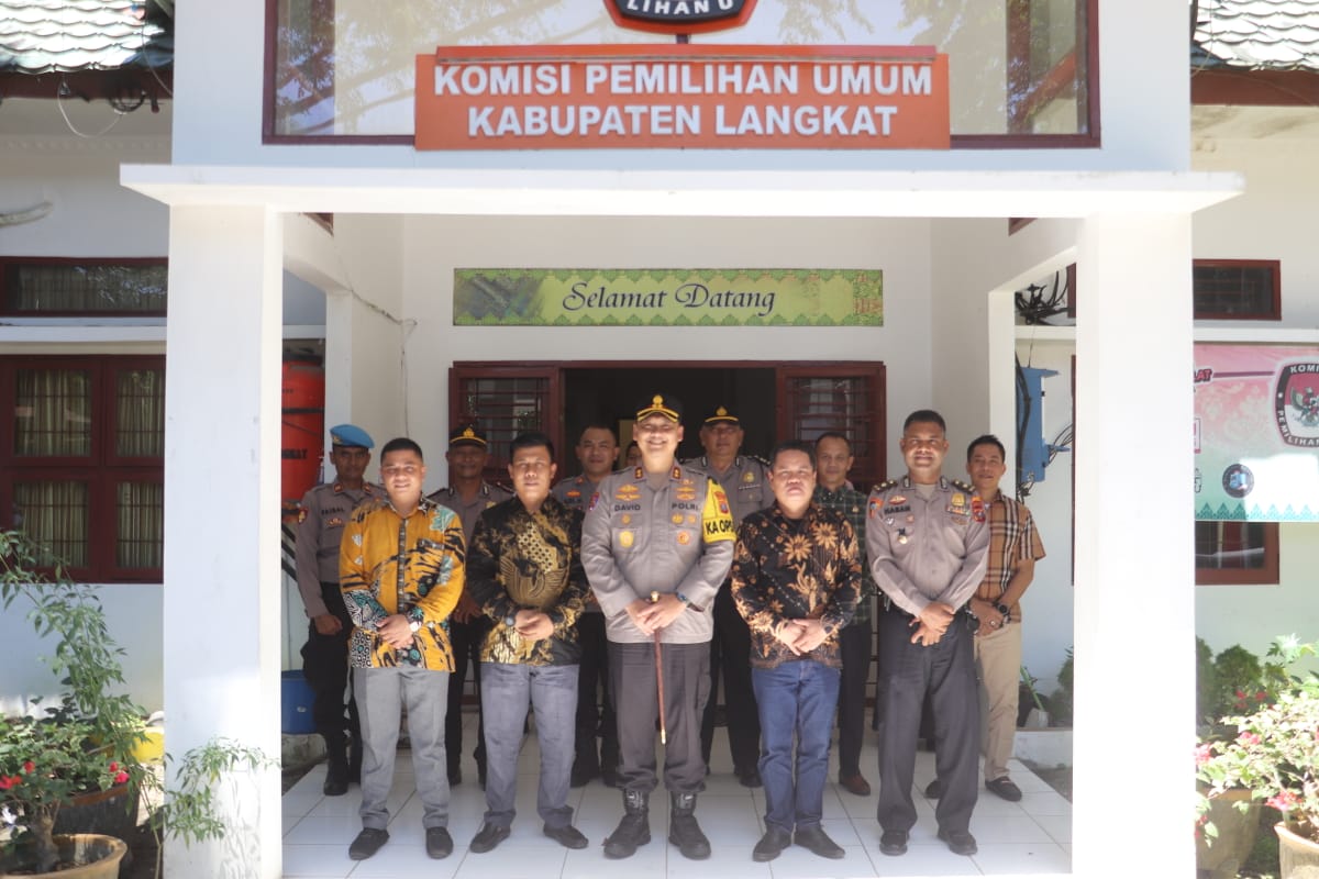 Silaturahmi Kapolres Dan KPU Langkat Dalam Sinergi Membangun Pemilu Yang Berkualitas