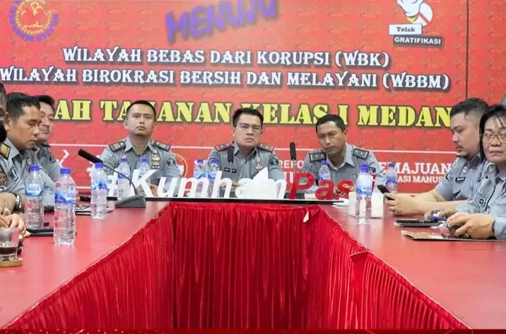 Rutan Kelas I Medan Kumham Sumut Ikuti Zoom Virtual Rapat Rencana Kerja Peringatan Hari Pengayoman Ke-79