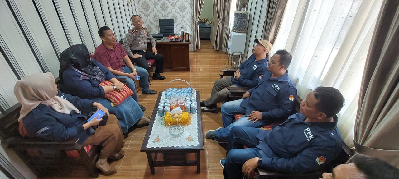 Polsek Binjai Selatan Polres Binjai Terima Kunjungan Ketua PPK Kecamatan Binjai Selatan